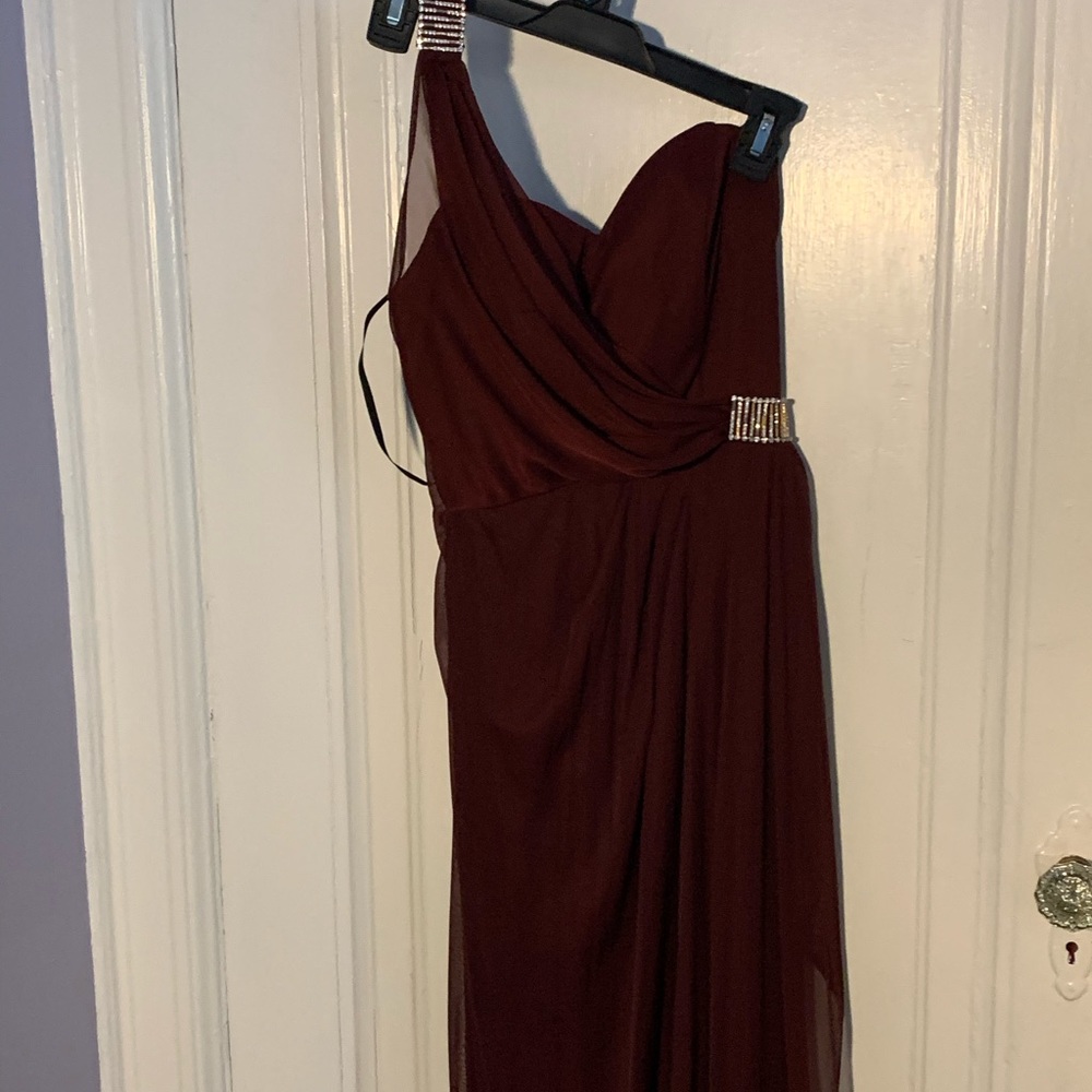 Red wine Camille la vie bridesmaids dress